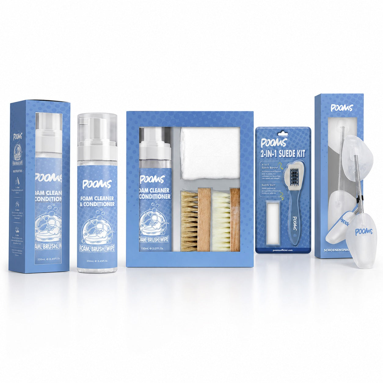 Pooms Complete Sneaker Onderhoud Set — alle producten samen