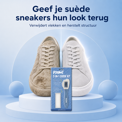 Pooms 4-in-1 borstel voor suède en nubuck sneakers