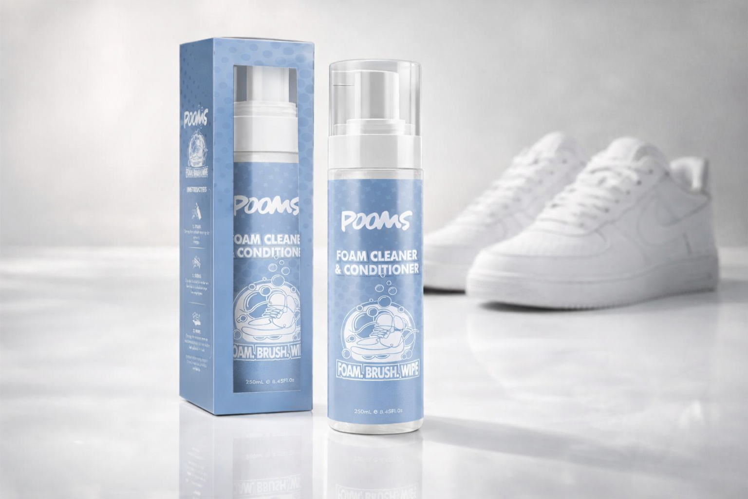 Pooms Foam Cleaner 250ml plantaardige sneaker reiniger